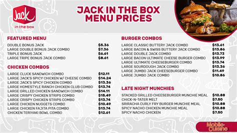 jack in the box menu